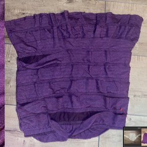 Purple ruffled skirt